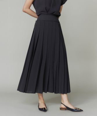 大きいサイズ》アシンメトリープリーツスカート