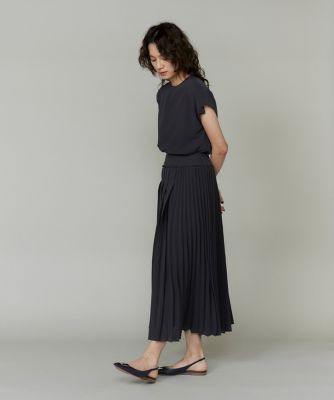 大きいサイズ》アシンメトリープリーツスカート