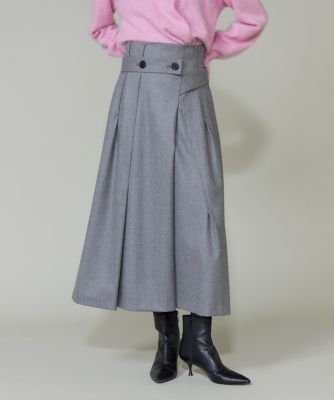 新品☆5Lグレー系♪大人おしゃれラップ風スカートスーツ♪お仕事・通勤☆a380 新品☆5Lグレー系♪大人おしゃれラップ風スカートスーツ♪お仕事・通勤