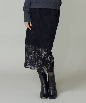 ＜la veille by SUPERIOR CLOSET (Women)＞ベルベットスカート（８０５０１５２９１８）