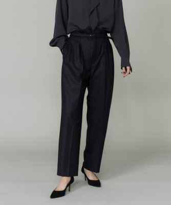 ＜la veille by SUPERIOR CLOSET (Women)＞《大きいサイズ》ハイウエストベルト付きパンツ（８０５０１６１８０２）