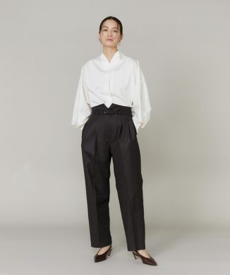 ハイウエストベルト付きパンツ（8050161902） | la veille