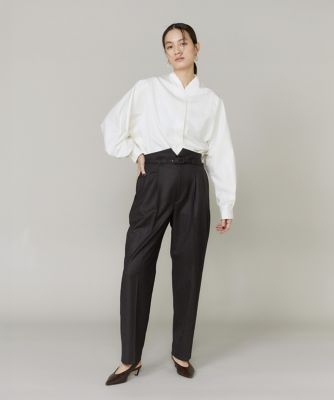 ハイウエストベルト付きパンツ（8050161902） | la veille