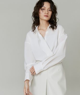 ＜la veille by SUPERIOR CLOSET (Women)＞２ｗａｙドレープシャツ（８０５０１８１９０１）