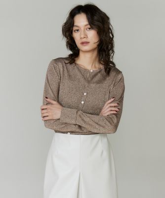 アシンメトリーラメカーディガン（8054170931） | la veille