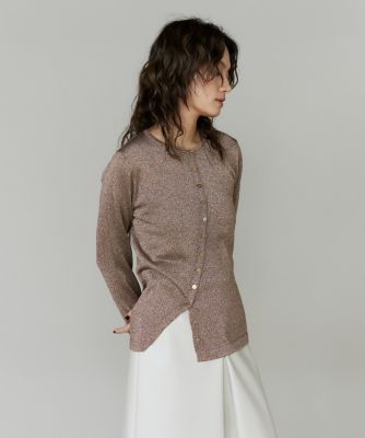 アシンメトリーラメカーディガン（8054170931） | la veille