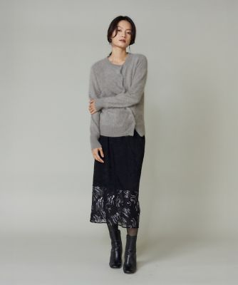 カシミヤアシンメトリーカーディガン（8054178935） | la