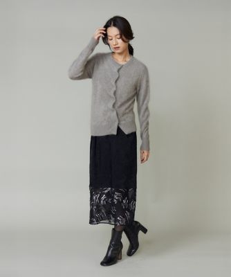 カシミヤアシンメトリーカーディガン（8054178935） | la