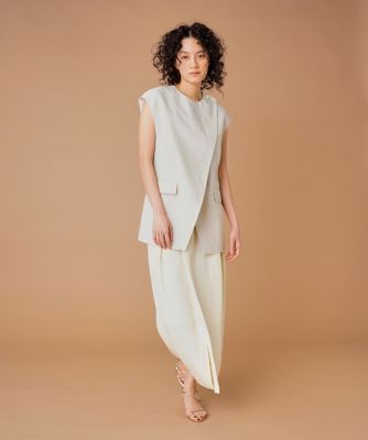 花さま専用✳︎Drawer 今期ノースリーブジャンプスーツ　サロペット 34✳︎ 大きいサイズ》ノースリーブトップス（8060141802） | la
