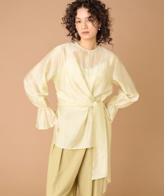 大きいサイズ》ラップブラウス（8060182801） | la veille