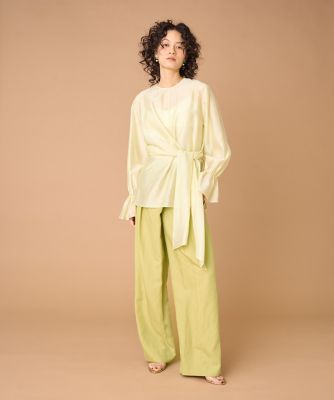 大きいサイズ》ラップブラウス（8060182801） | la veille