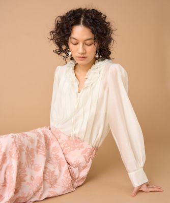 ＜la veille by SUPERIOR CLOSET (Women)＞フリルブラウス（８０６０１８２９０４）