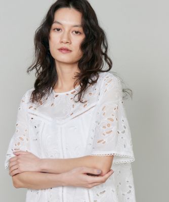 刺繍チュニックブラウス（8060182907） | la veille by