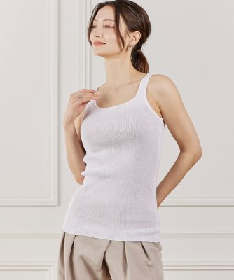 ＜la veille by SUPERIOR CLOSET (Women)＞ラメニット２ＷＡＹタンク（８０６２１７０９１５）