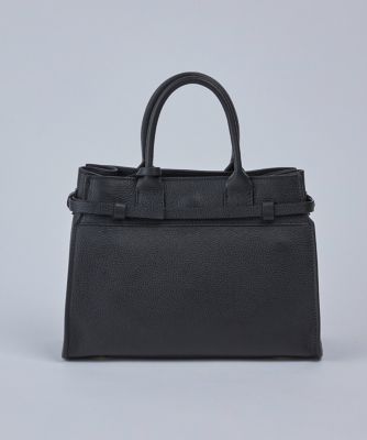 美品クリスチャンヴィラ　スーペリアクローゼット　トートバッグ　黒 SUPERIOR CLOSET》クロコ型押しトートバッグ《CHRISTIAN VILLA