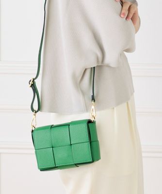 SUPERIOR CLOSET (Women)/スーペリアクローゼット スクエアメッシュショルダーバッグ《MARLON》(8150206335) 50ミドリ 旅行用かばん・バッグ【三越伊勢丹/公式】