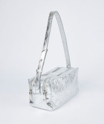 ANITERIMA シルバーショルダーバッグ（マチあり） ワンショルダーバッグ《MARCO MASI》（8150206347