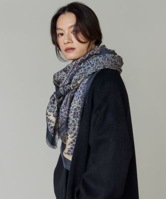 margarines hooded scarf blue フードスカーフ margarines hooded scarf blue フードスカーフ margarines