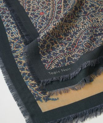 Large Dina Scarf 大判スカーフ《Tapis Noir 