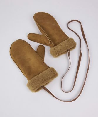 ＜SUPERIOR CLOSET (Women)＞ＭＡＦＦＯＲＡ　ＭＯＮＴＯＮ　ＷＩＴＨ　ＳＴＲＡＰ　ストラップ付シープスエードグローブ《ＡＬＰＯ》（８１５４２８１６０４）