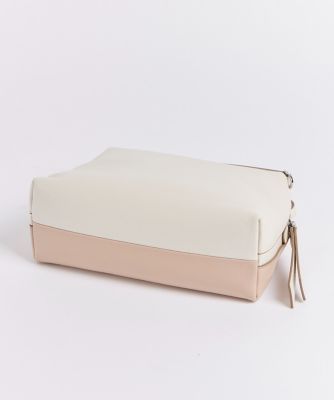 ALIFA M バイカラーミニレザーバッグ《GIANNI