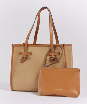 【みーちゃん】GIANNI CHIARINI ベージュ トートバッグ GIANNI CHIARINI（ジャンニ キアリーニ） トートバッグ - ベージュ
