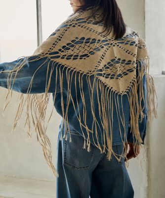 新品　フリル　レース　バルーントップス　ストール付 フラワーレースストール | axes femme -outlet- | axes femme 公式
