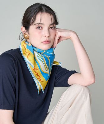 ＜SUPERIOR CLOSET (Women)＞シルクスカーフ　フローラ《ｍａｎｉｐｕｒｉ》（８１６０２８４６０４）