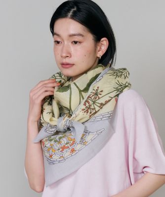 ハーバルガーデンバンダナ コットンシルクストール《manipuri