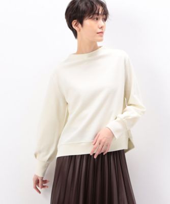 ＜COMME CA (Women)＞ウールツイルジャージー　ボトルネックプルオーバー（０１０１ＥＥ０８）