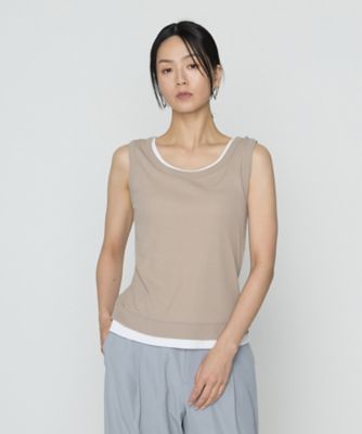 L.G.B. レイヤード タンクトップ 強撚ガステレコ／オーガニック レイヤードタンクトップ
