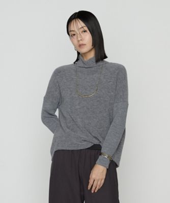 アンゴラオフタートルニット hasegawa】シルクウールアンゴラ オフタートルセーター | & Silk