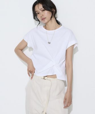 ＜COMME CA (Women)＞コットン強撚ポンチ　デザインタックシャツ（０１０１ＥＯ０３）