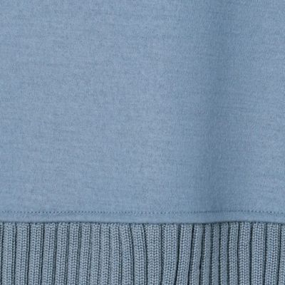 【ウォッシャブル】ウールミルドスムース　ニット切替プルオーバー（０１０１ＥＷ１７）