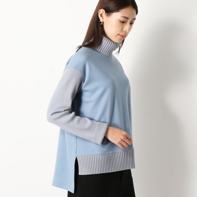 ウールミルドスムース　ニット切替プルオーバー（０１０１ＥＷ２０）