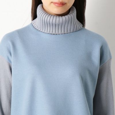ウールミルドスムース　ニット切替プルオーバー（０１０１ＥＷ２０）