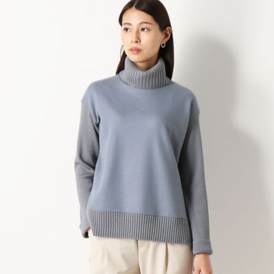 ウールミルドスムース　ニット切替プルオーバー（０１０１ＥＷ２０）
