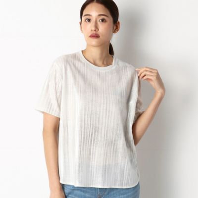 ＜COMME CA (Women)＞メタリック泊　Ｔシャツ（０１０２ＥＷ０７）