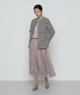 マットカルゼオーガンジー プリーツスカート（0102FO01