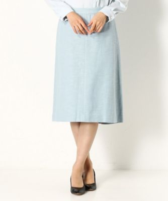 【SALE】COMME CA (Women)/コムサ ツイードスカート サックス ひざ丈スカート【三越伊勢丹/公式】