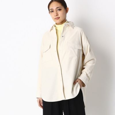 ＜COMME CA (Women)＞ドロップショルダー　ＣＰＯシャツジャケット（０１０２ＨＴ０２）