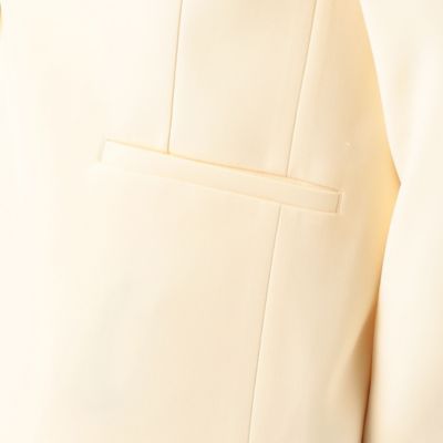 【セットアップ対応】トリアセテートポリエステルダブルクロス　ノーカラージャケット（０１０２ＪＧ０１）