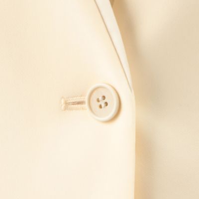 【セットアップ対応】トリアセテートポリエステルダブルクロス　ノーカラージャケット（０１０２ＪＧ０１）