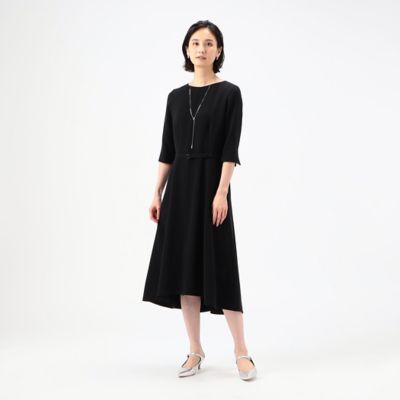 ＜COMME CA (Women)＞【セットアップ対応】トリアセテートポリエステルダブルクロス　フレアドレス（０１０２ＯＧ０１）