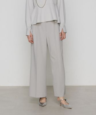 ＜COMME CA (Women)＞【セットアップ対応】トリアセバックサテンジョーゼット　ワイドパンツ（０１０２ＰＫ０１）