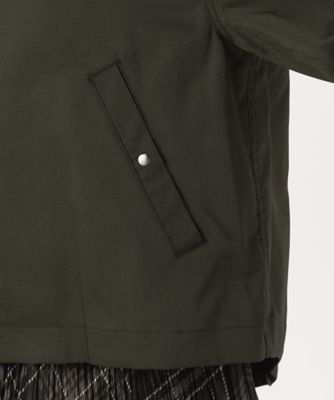 ポリエステルストレッチシャンブレー　ノーカラー・ＭＡ－１ブルゾン（０１０２ＶＩ０１）