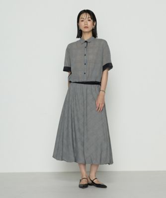 シアーグレンチェック バルーンスカート（0103FM01） | COMME