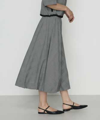 シアーグレンチェック バルーンスカート（0103FM01） | COMME