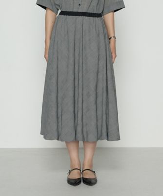 シアーグレンチェック バルーンスカート（0103FM01） | COMME