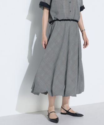 シアーグレンチェック バルーンスカート（0103FM01） | COMME